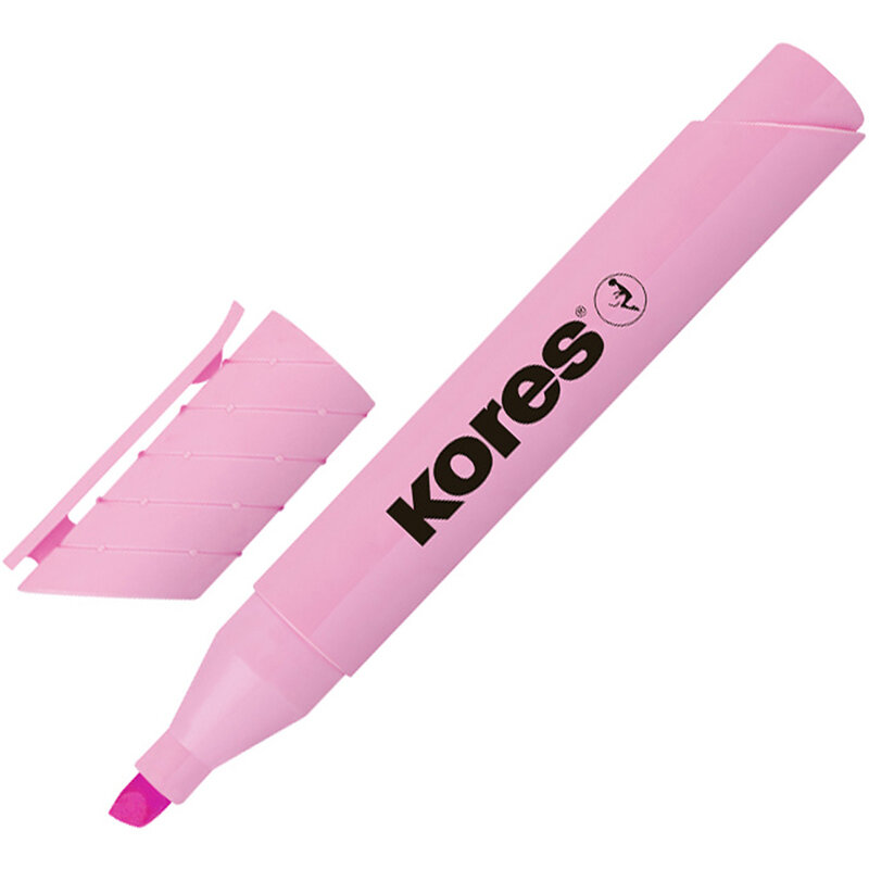 фото Текстовыделитель kores high liner plus pastel розовый (толщина линии 0.5-5 мм), 1536766 korres