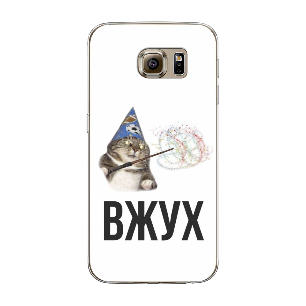 

Чехол Awog на Samsung Galaxy S6 "Вжух 2", Белый;черный;серый, 24350-9