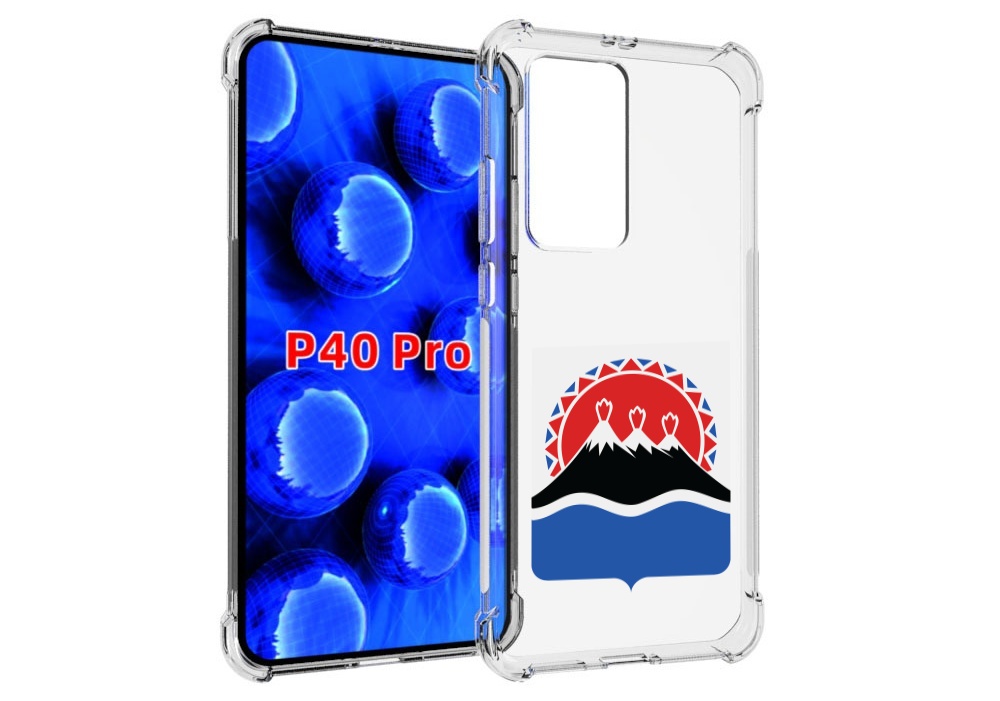 Чехол MyPads герб-камчатскии?-краи? для Huawei P40 Pro противоударный