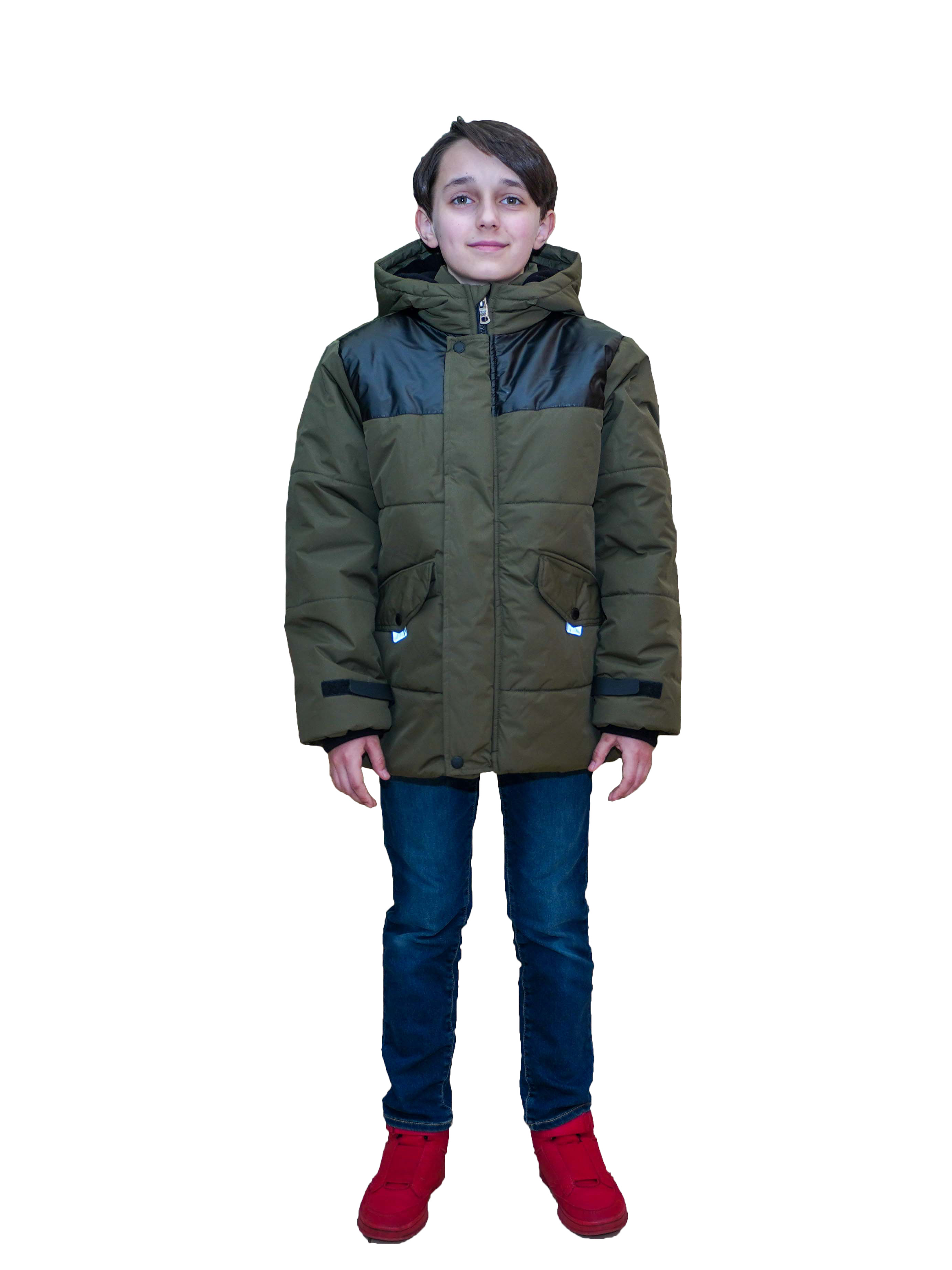 Куртка детская MDM MIDIMOD GOLD 20874, хаки, 128
