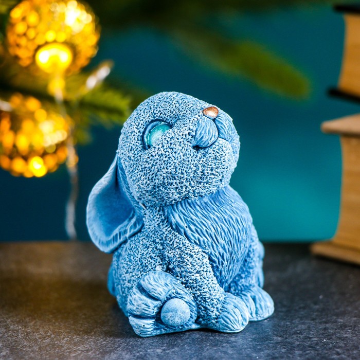 

Фигура "Кролик Лучик" серо-голубой, 7х5х6см