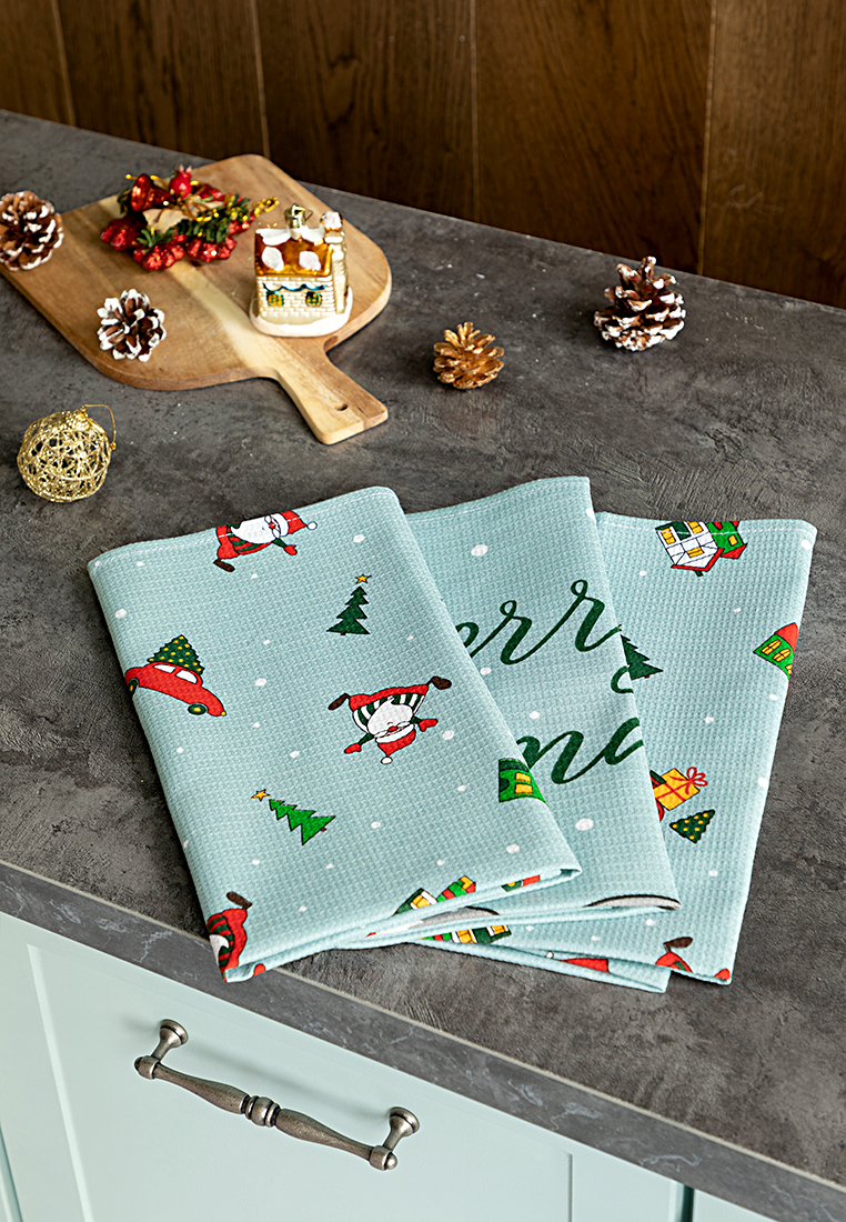 

Комплект вафельных полотенец 45х60 6 шт Унисон Catmas