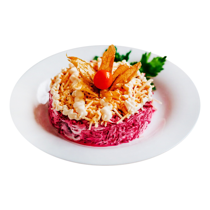 

Салат Свекла с сыром и чесноком +-200 г