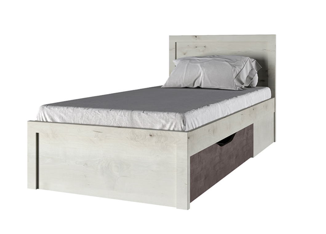 фото Anrex кровать 90, bjork, цвет ольха полярная