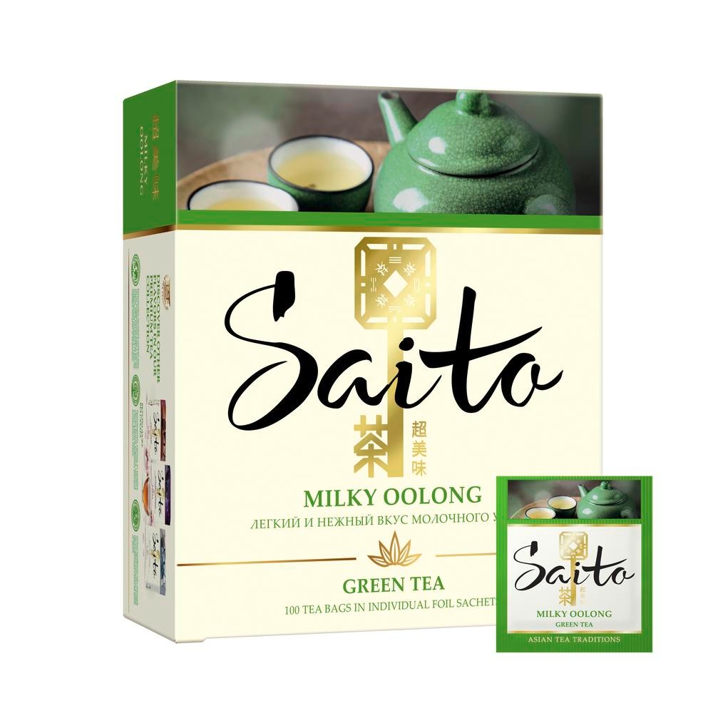 фото Чай зеленый saito milky oolong 100 пак