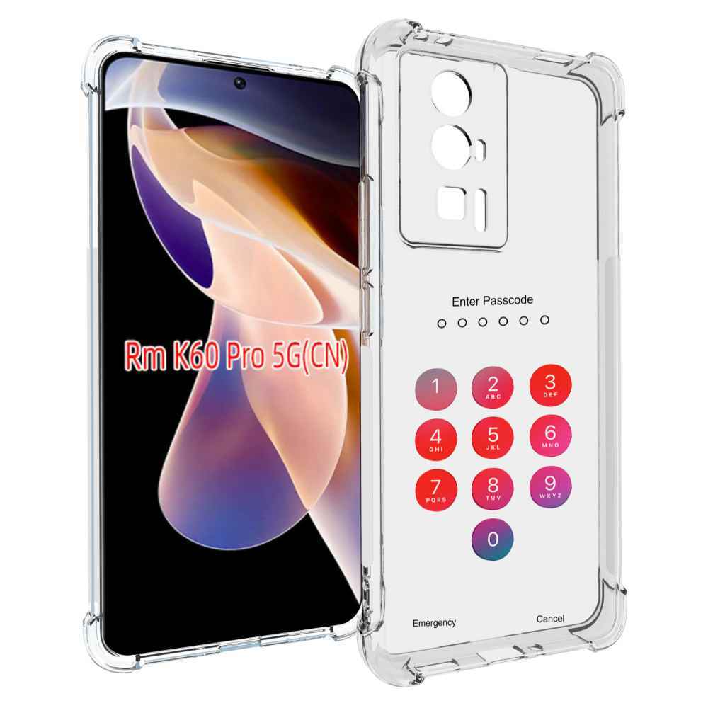 

Чехол MyPads введите-пароль для Xiaomi Redmi K60 Pro, Прозрачный, Tocco