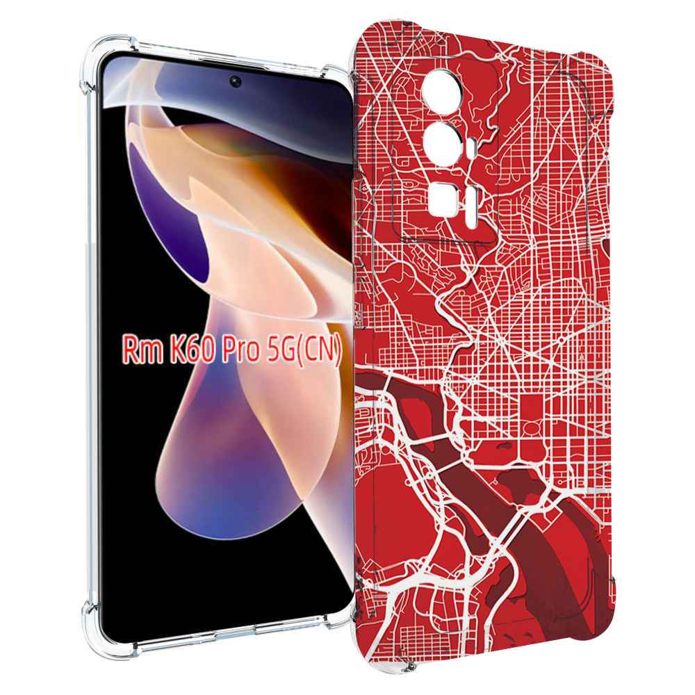 

Чехол MyPads векторная-карта для Xiaomi Redmi K60 Pro, Прозрачный, Tocco