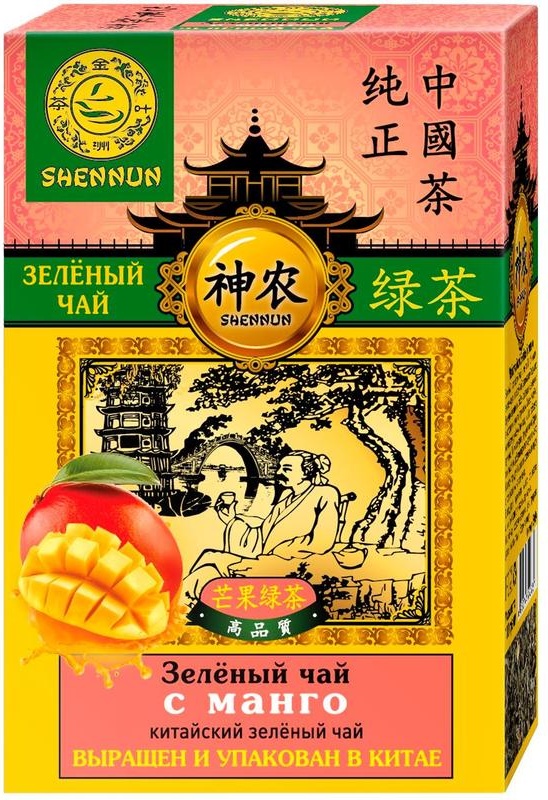 Чай зеленый Shennun с манго 100г