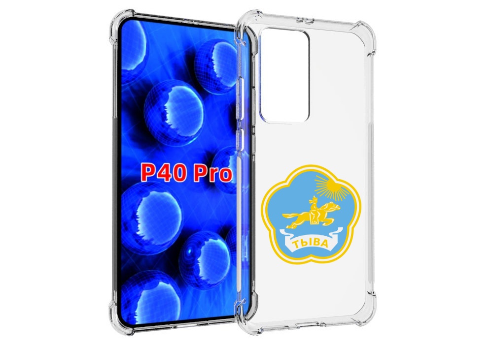 

Чехол MyPads герб-тыва-кызыл для Huawei P40 Pro противоударный, Прозрачный, Tocco