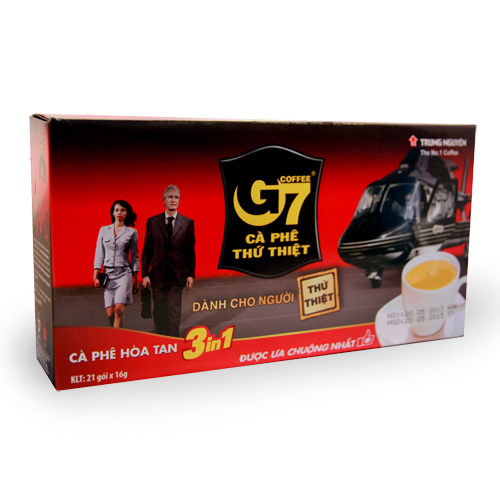 

Вьетнамский растворимый кофе "G7" 3 в 1 (21пак.) 336г