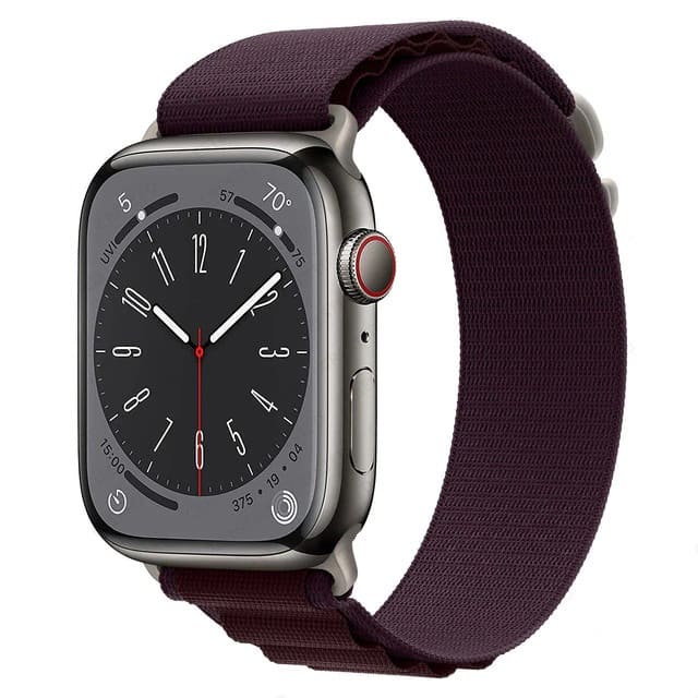 

Ремешок нейлоновый Alpine Loop для Apple Watch 42/44/45/49 мм, 235мм, на застежке,бордовый