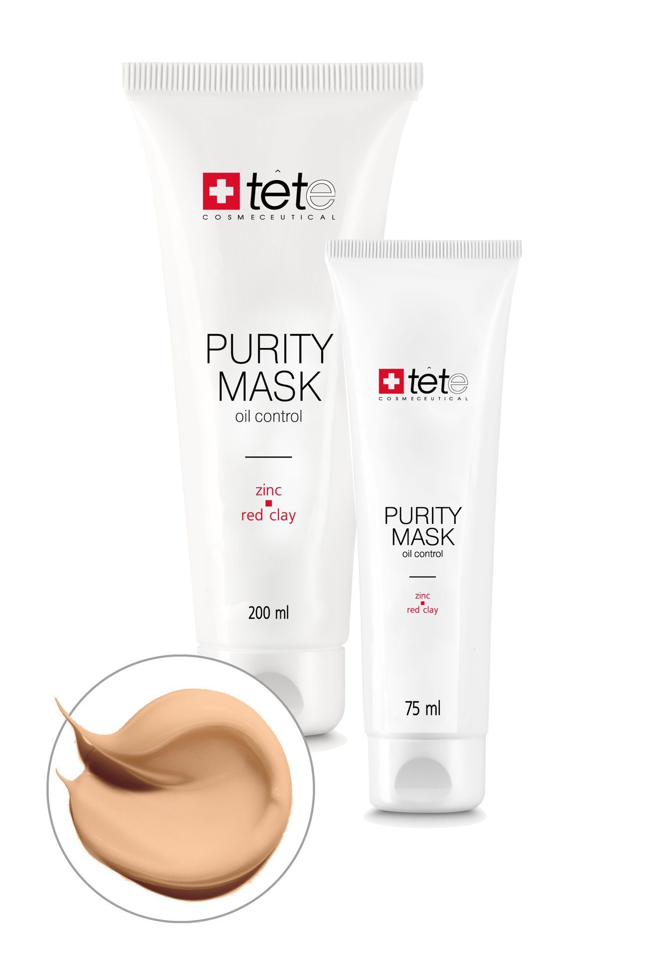 Себорегулирующая маска с цинком, красной глиной TETe Cosmeceutical Purity Oil Control 75мл