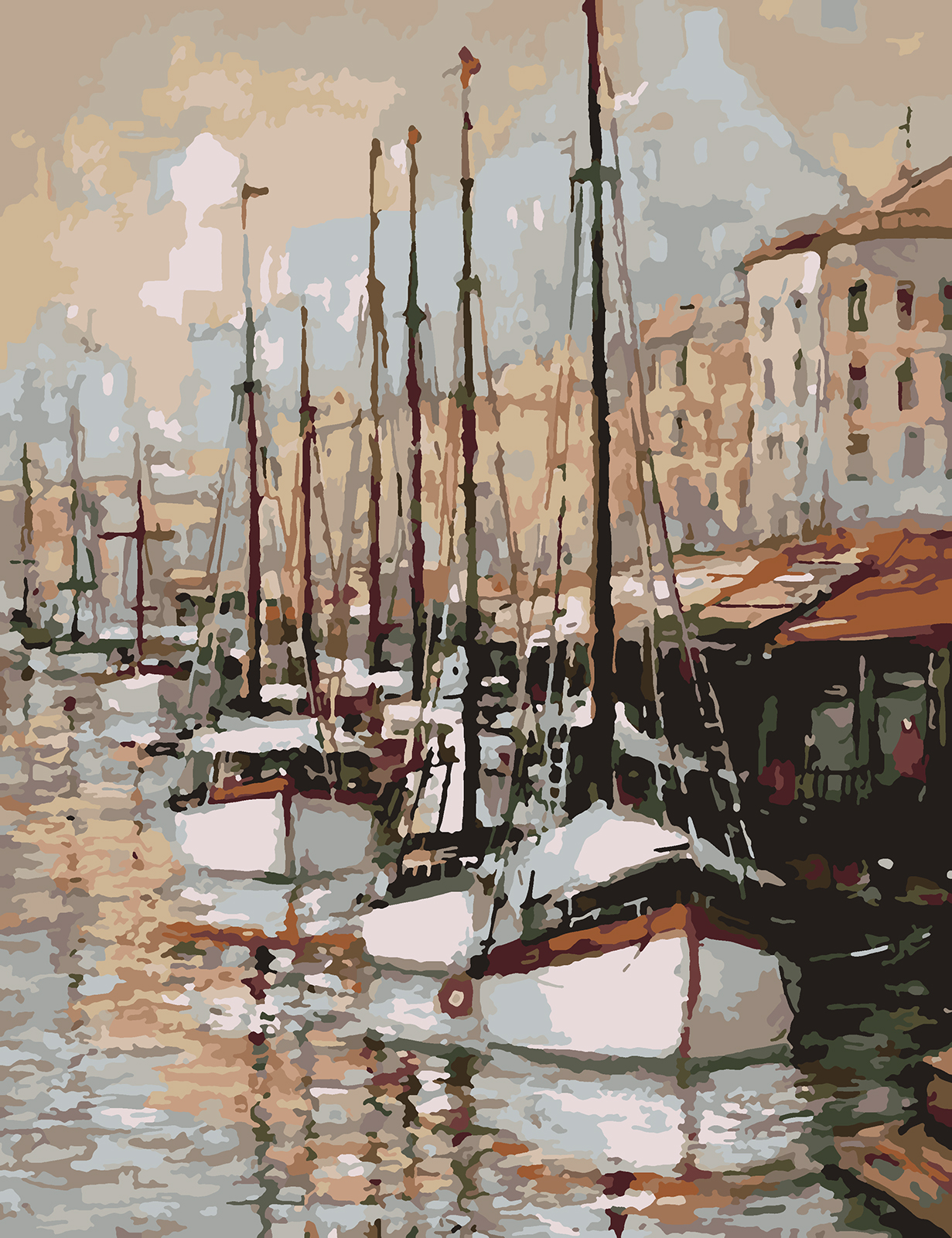 

Картина по номерам Красиво Красим Вечер На Юге Франции, 80 х 120 см, Вечер На Юге Франции