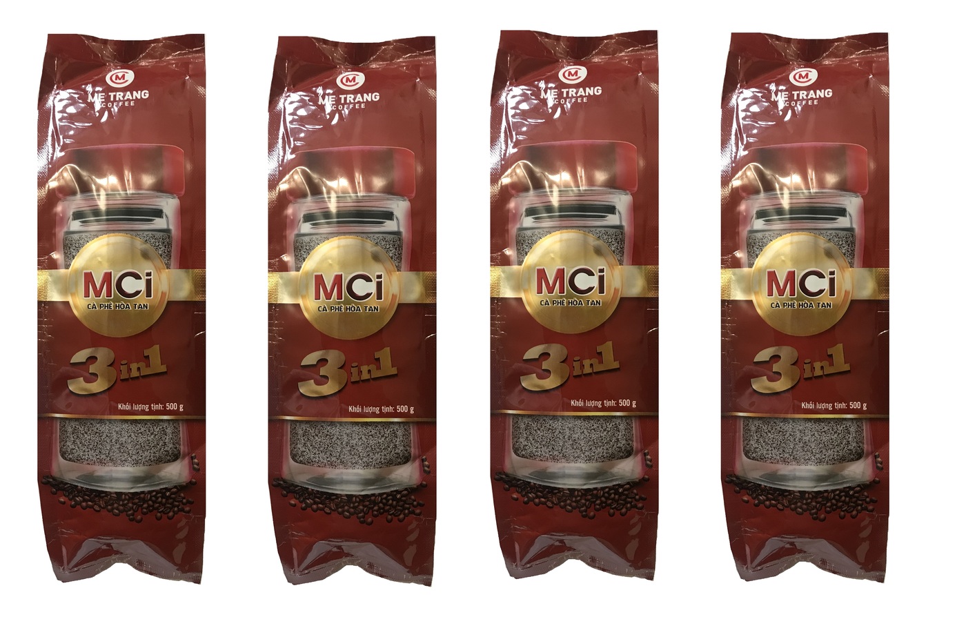 

Вьетнамский растворимый кофе MCI 3 в 1 (Me Trang), 4шт по 500 г