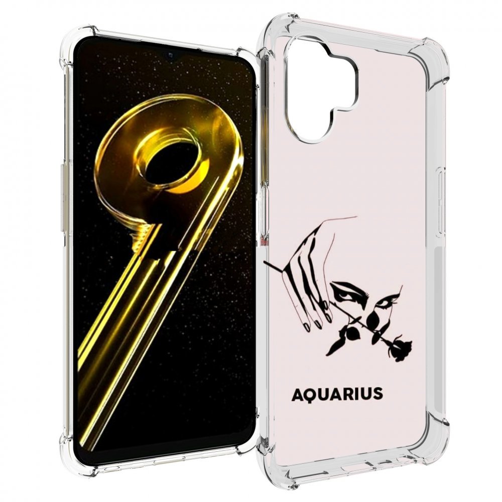 

Чехол бампер MyPads знак зодиака водолеи 3 для Realme 10 5G про..., Прозрачный, Tocco