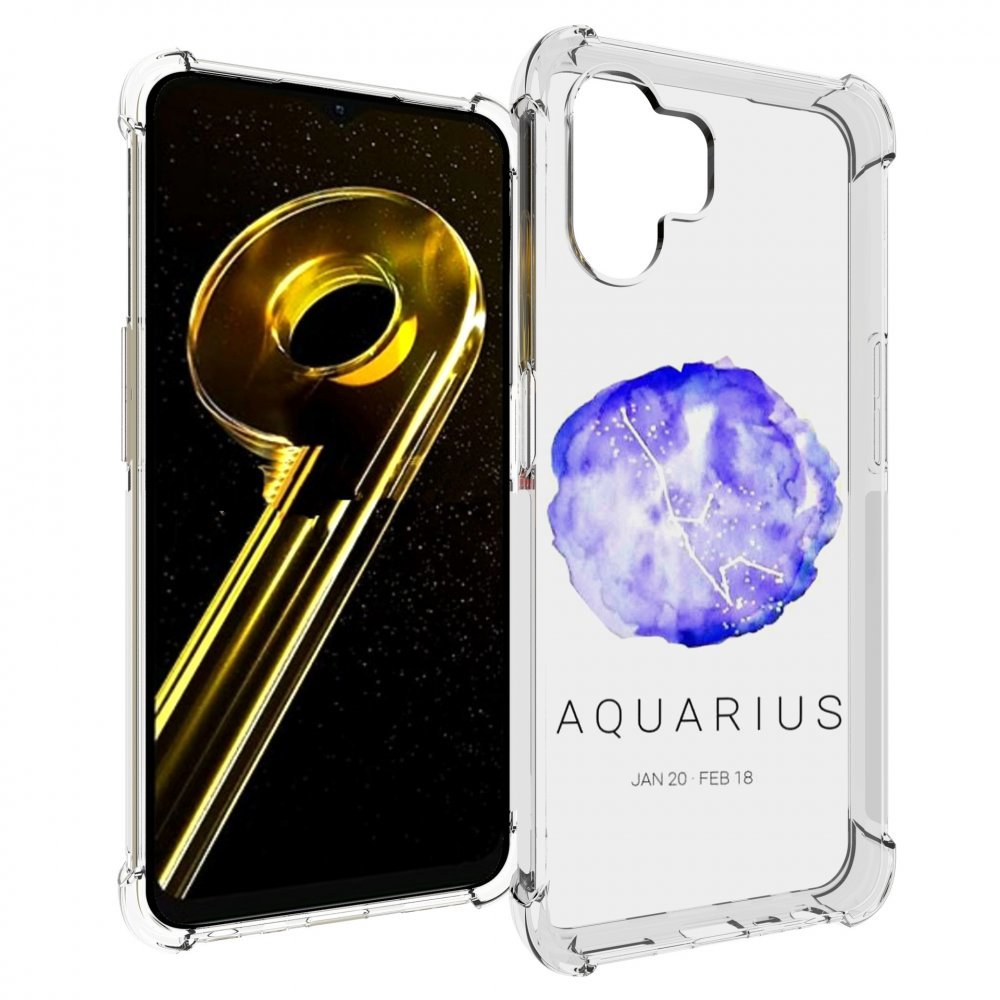 

Чехол бампер MyPads знак зодиака водолеи 5 для Realme 10 5G про..., Прозрачный, Tocco