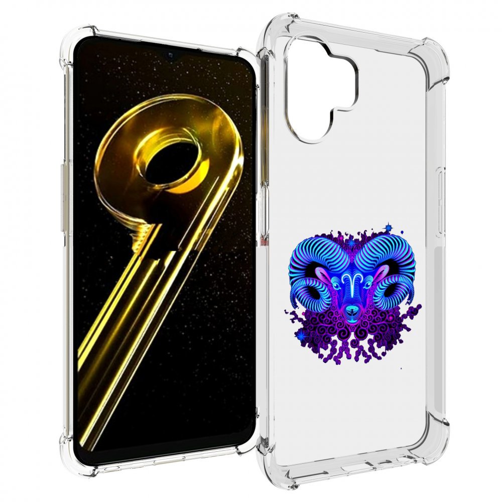 

Чехол бампер MyPads знак зодиака овен 2 для Realme 10 5G противо..., Прозрачный, Tocco