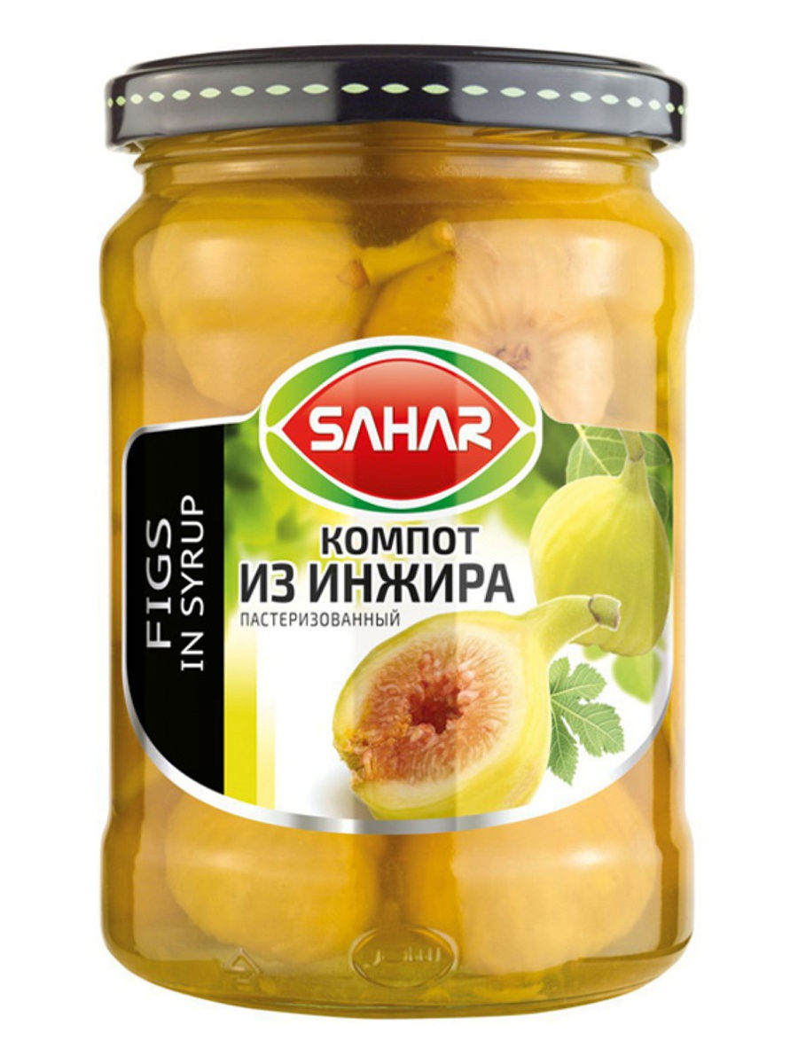 Компот Sahar из инжира пастеризованный 0,63 л