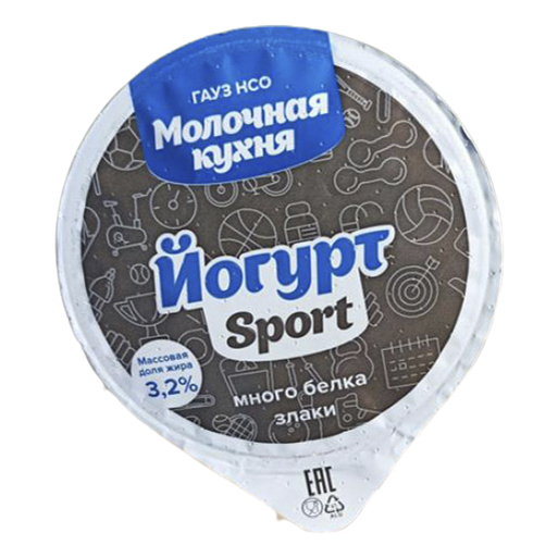 

Йогурт Молочная кухня Sport со злаками 3,2% БЗМЖ 200 г