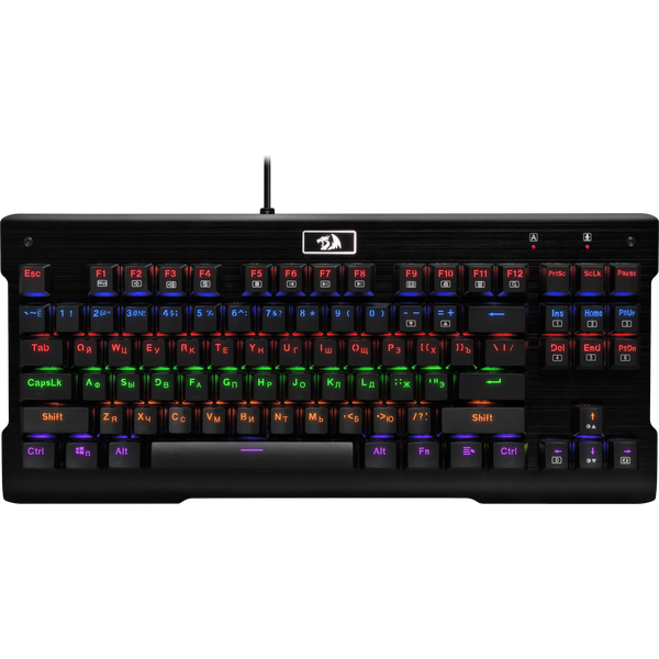 Проводная игровая клавиатура Redragon Visnu Rainbow Black