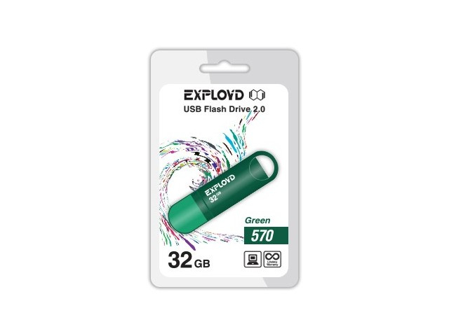 Флешка Exployd 570 32ГБ Green (EX-32GB-570-Green)