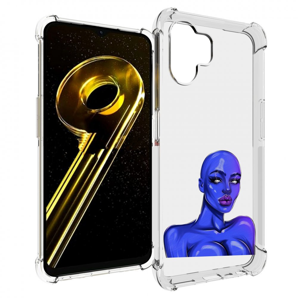 

Чехол бампер MyPads инопланетянка для Realme 10 5G противоударный, Прозрачный, Tocco