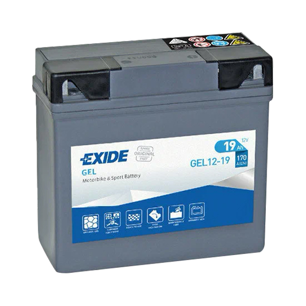 

Аккумулятор мото Exide GEL 12-19 (YT19BL-BS)
