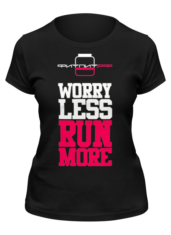 фото Футболка женская printio спортивное питание черная xl