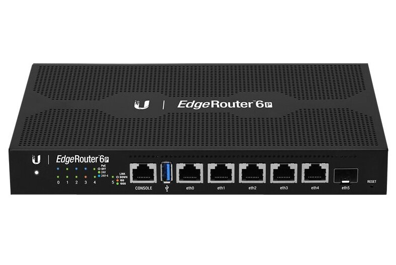 Маршрутизатор Ubiquiti черный (ER-6P-EU)