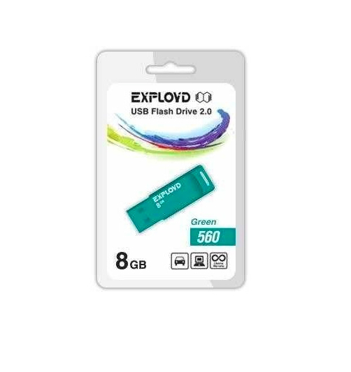 

Флешка Exployd 560 8ГБ Green (560 EX-8GB-560-Green), 560