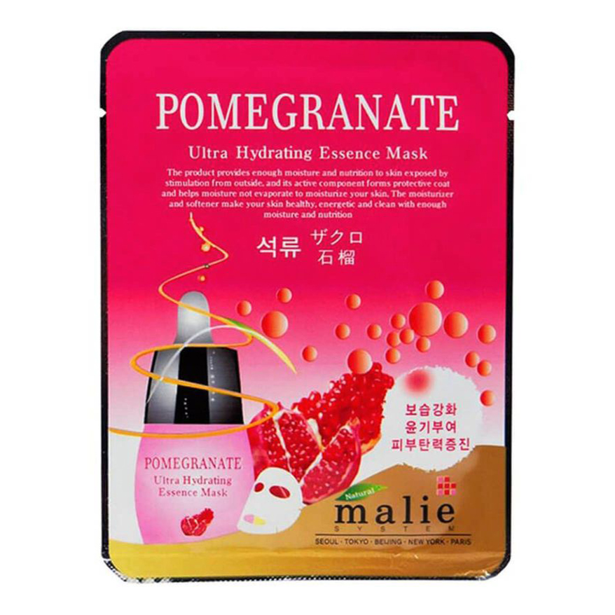 Маска для лица Malie Pomegranate Ultra Hydrating Essence Mask увлажняющая с ганатом 20 мл