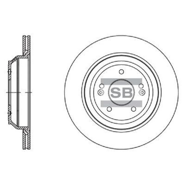 

Диск тормозной HYUNDAI SANGSIN SD1134