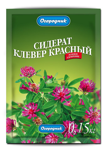 

Сидерат "Клевер красный. Огородник", 150 грамм