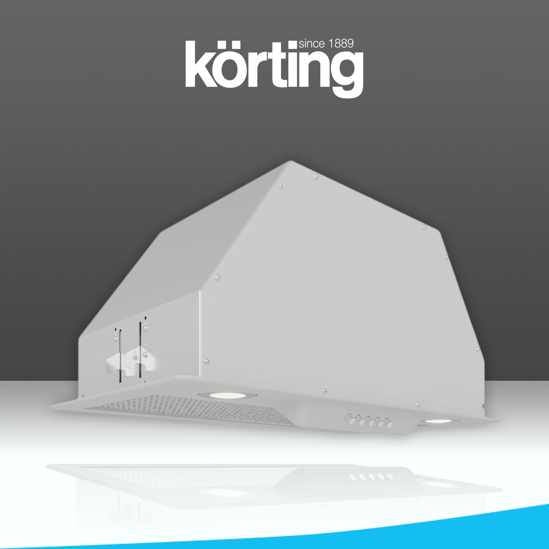 Вытяжка встраиваемая Korting KHI 6416 W белая белый