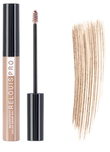 Гель для бровей Relouis Pro Waterproof Color водостойкий, оттеночный, тон 01 Blonde