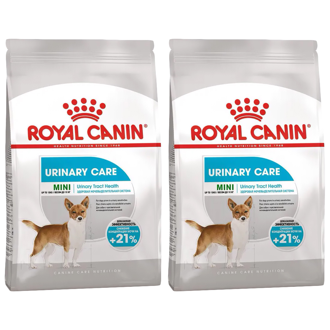 

Сухой корм для собак ROYAL CANIN MINI URINARY CARE, 2шт по 1кг