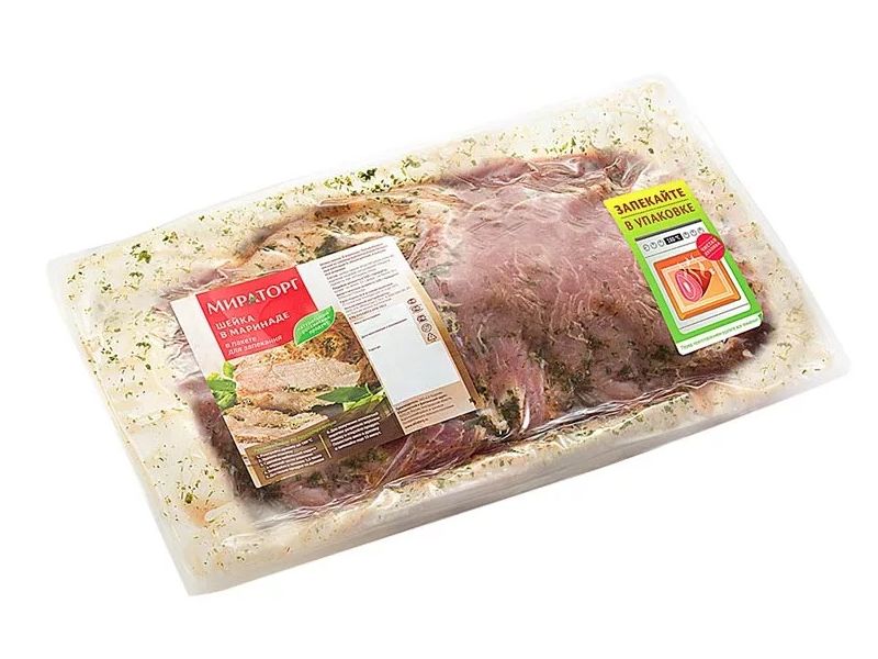 Шейка свиная Мираторг в маринаде для запекания охлажденная +-1,2 кг