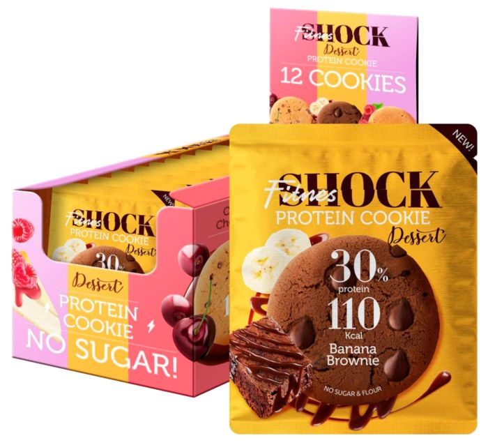 фото Печенье fitnesshock неглазированное банановый брауни 35 г