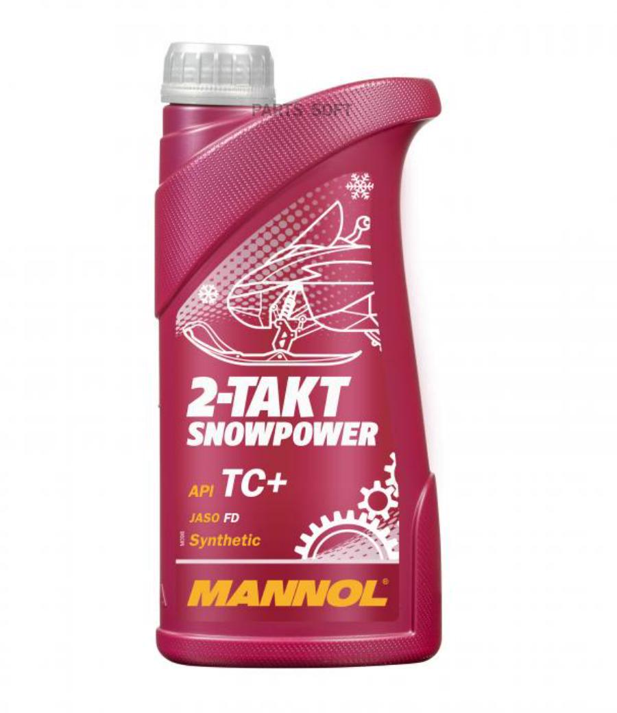 Моторное масло Mannol синтетическое 2-х тактное Snowpower TC TC+ 4л