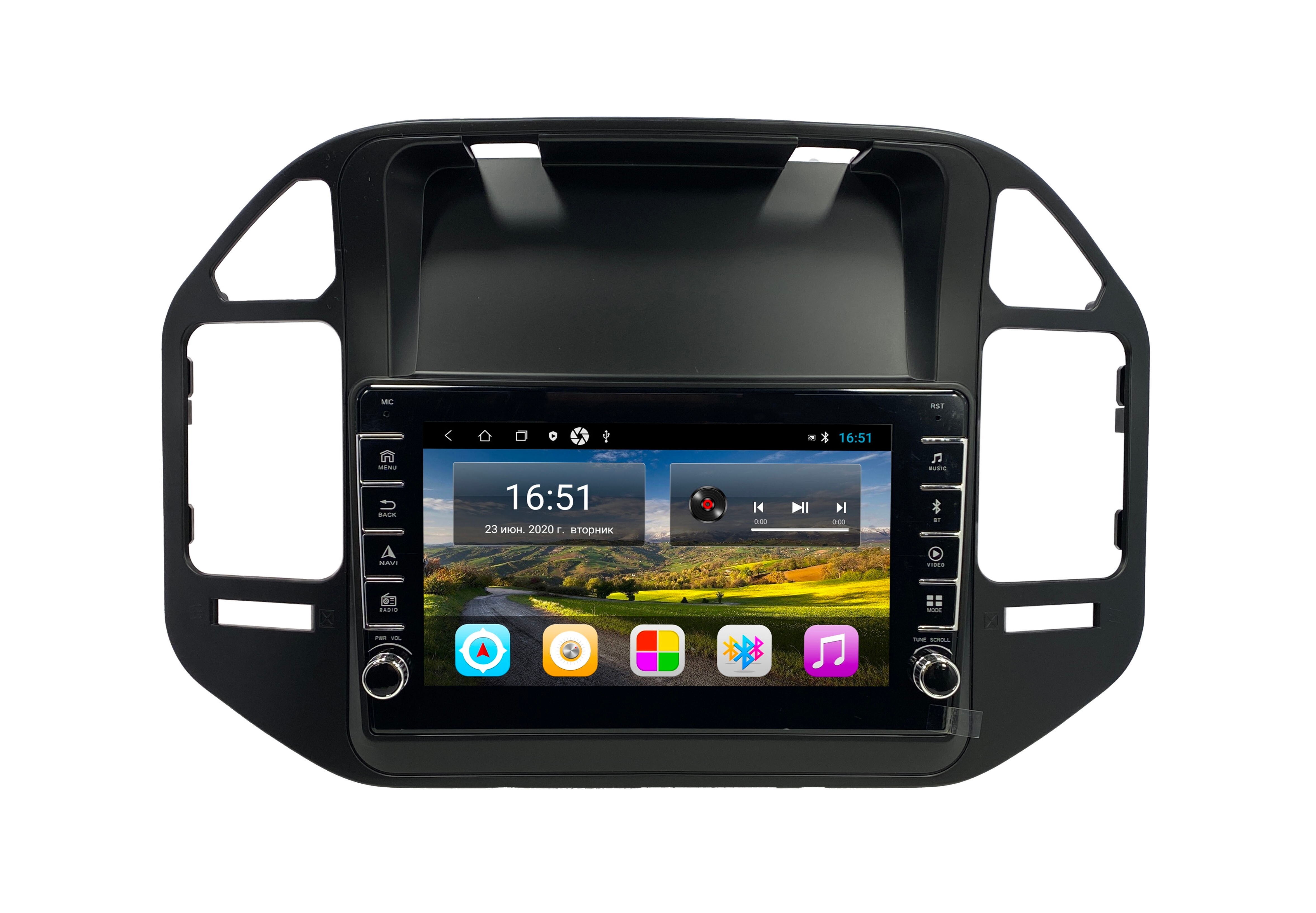 Автомагнитола ANDROID Mitsubishi Pajero 3 1999-2006 Android 12 216GB с крутилками Му 2138200₽