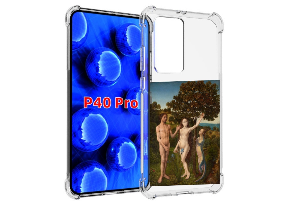 

Чехол MyPads грехопадение для Huawei P40 Pro противоударный, Прозрачный, Tocco