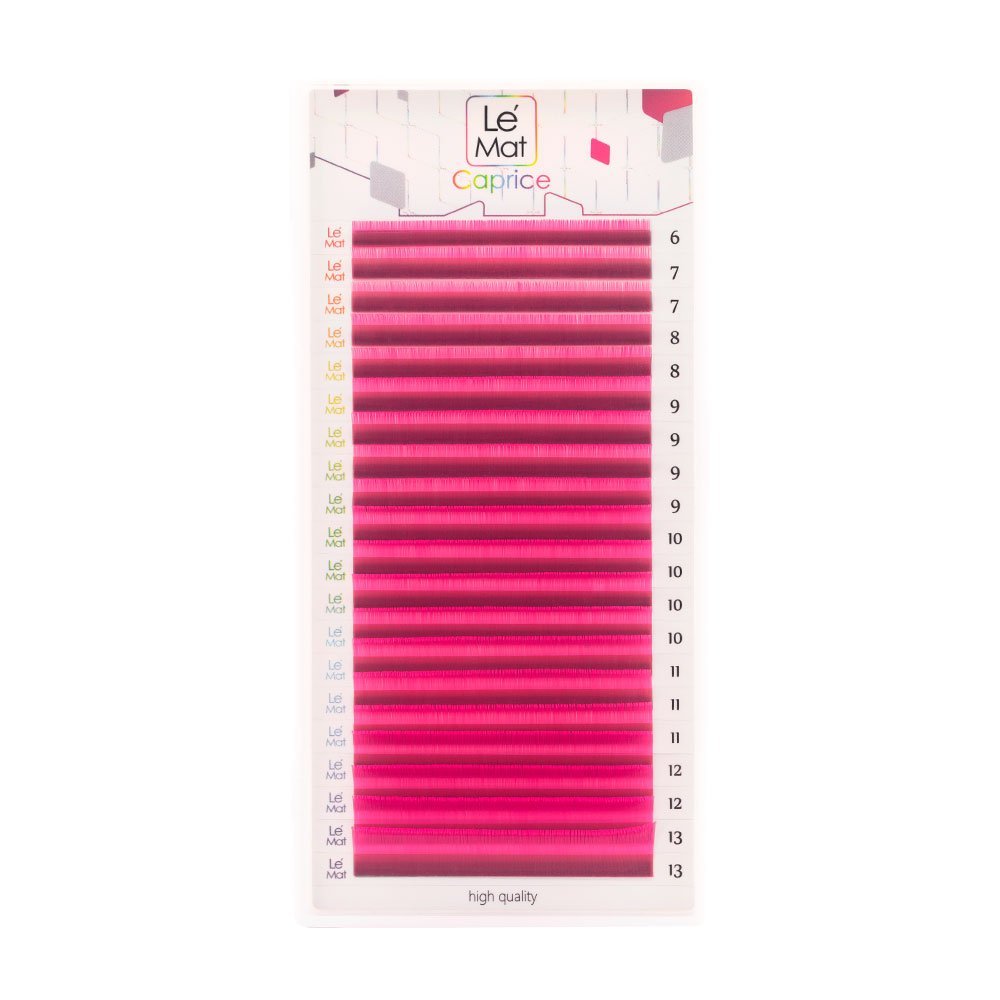 

Ресницы Pink Le Maitre Caprice 20 линий M 0.10 MIX 6-13 mm, Розовый