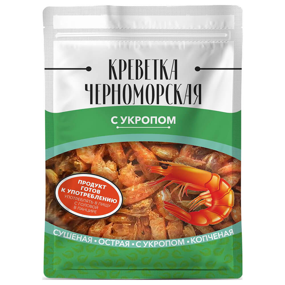 

Креветки черноморские Фармагро сушеные с укропом 25 г