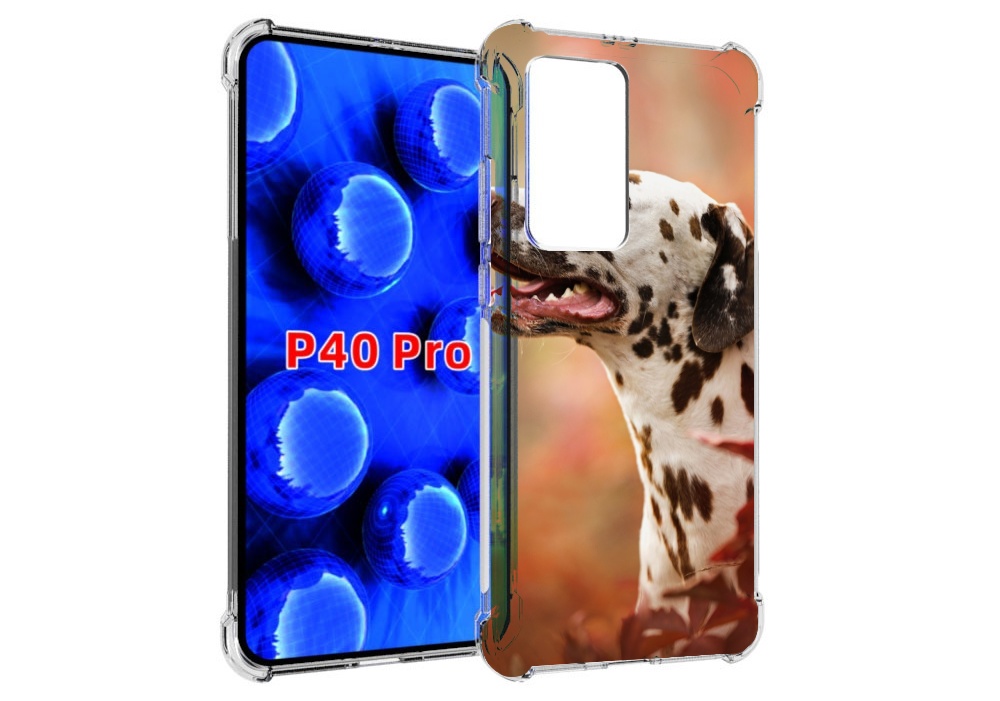 

Чехол MyPads далматин для Huawei P40 Pro противоударный, Прозрачный, Tocco