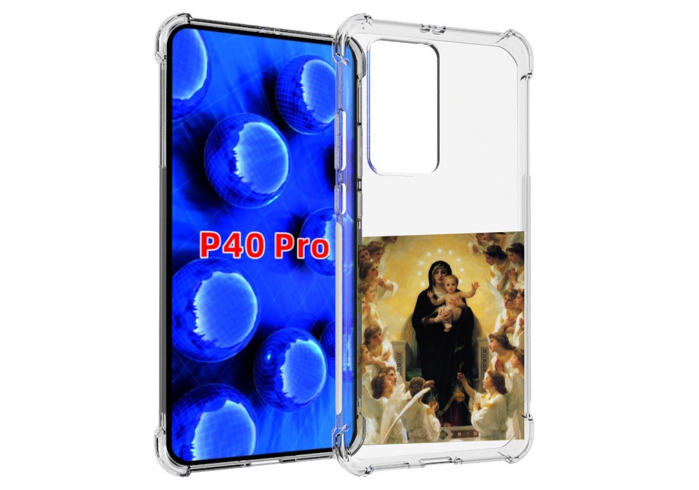 Чехол MyPads дева-мария для Huawei P40 Pro противоударный