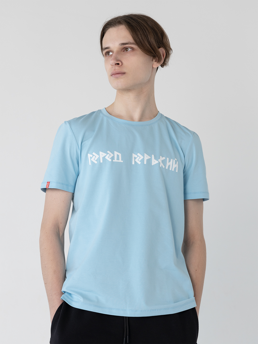 Футболка мужская Город Горький FUTGGRUN голубая 48 RU