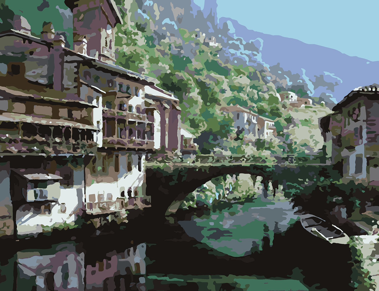 

Картина по номерам Красиво Красим Древний Мост Через Нив, 70 х 90 см, Древний Мост Через Нив