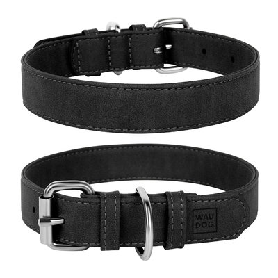 фото Ошейник для собак collar eco металлическая пряжка черный 30-39 см