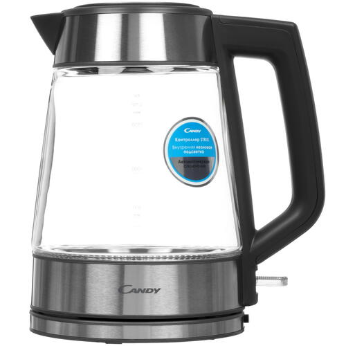 

Чайник электрический Candy CK-302 1.7 л прозрачный, серебристый, CK-302