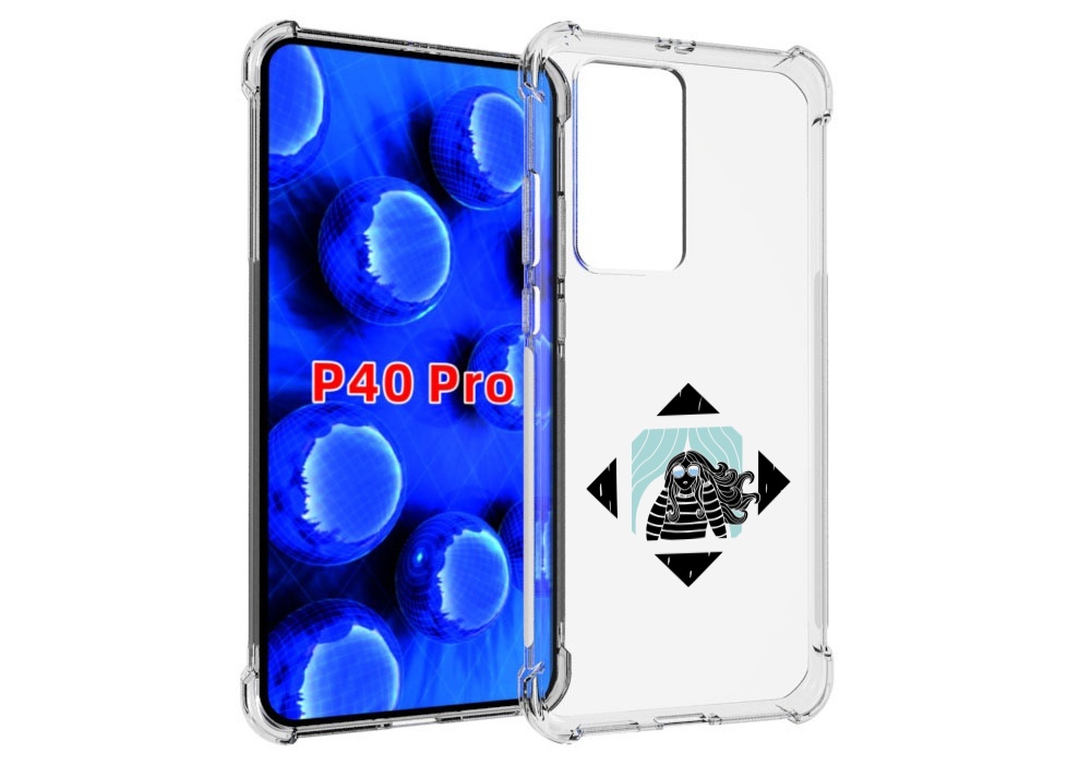 

Чехол MyPads девушка-в-квадратике для Huawei P40 Pro противоударный, Прозрачный, Tocco
